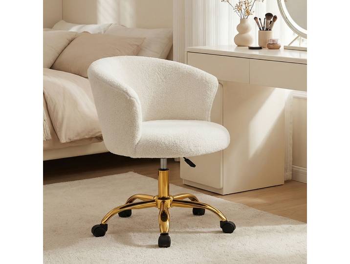 Vinsetto Fauteuil Bureau Ergonomique Pivotant Blanc