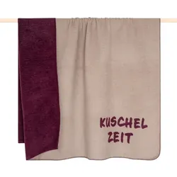 pad Kuscheldecke Cozy Up 150 x 200 cm Mischgewebe Grau Taupe
