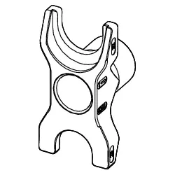 Tece flex RazFaz Pressgabel 25 - 32 mm hinten, 720208 720208