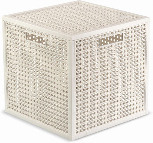 Curver KAYA 19L Boîte de rangement cube 28 × 28 × 28 cm, beige 17213764