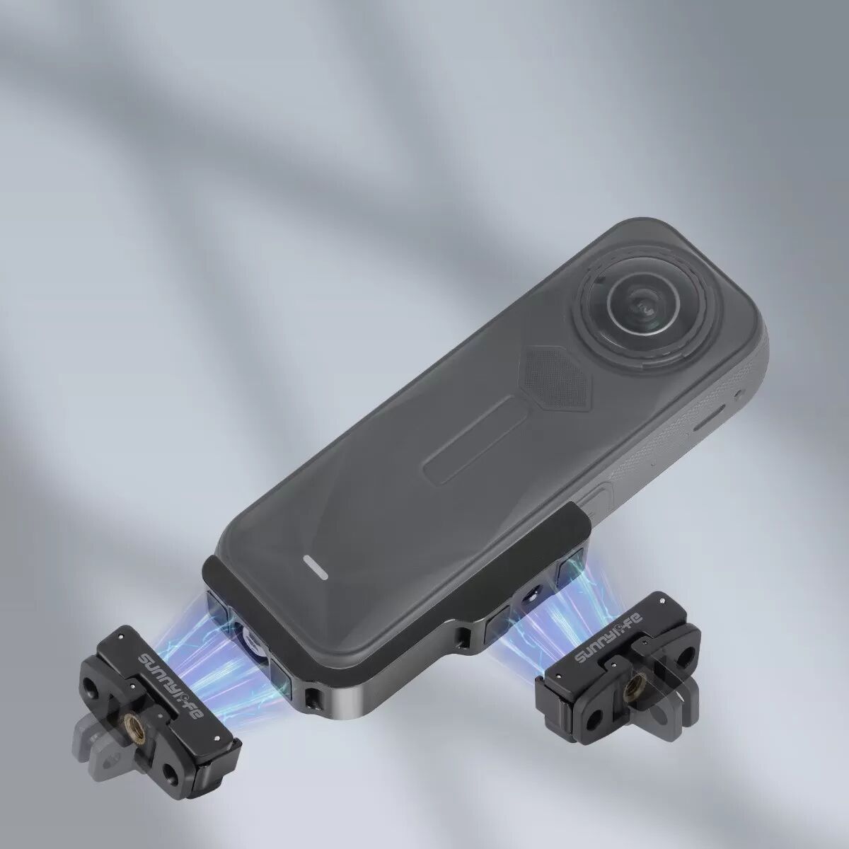 INF Support en L pour conversion vertical-horizontal compatible avec Insta360 X4 Air/X5/4 - CNC aluminium, fixation magnétique