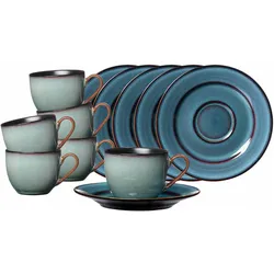 Ritzenhoff & Breker, Tasse, Bali Espressotassen mit Untertassen (90 ml, 6x)