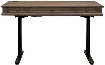 Martin Furniture Carson Wood Electronic Sit/Stand Desk, Standing Desk, Gray