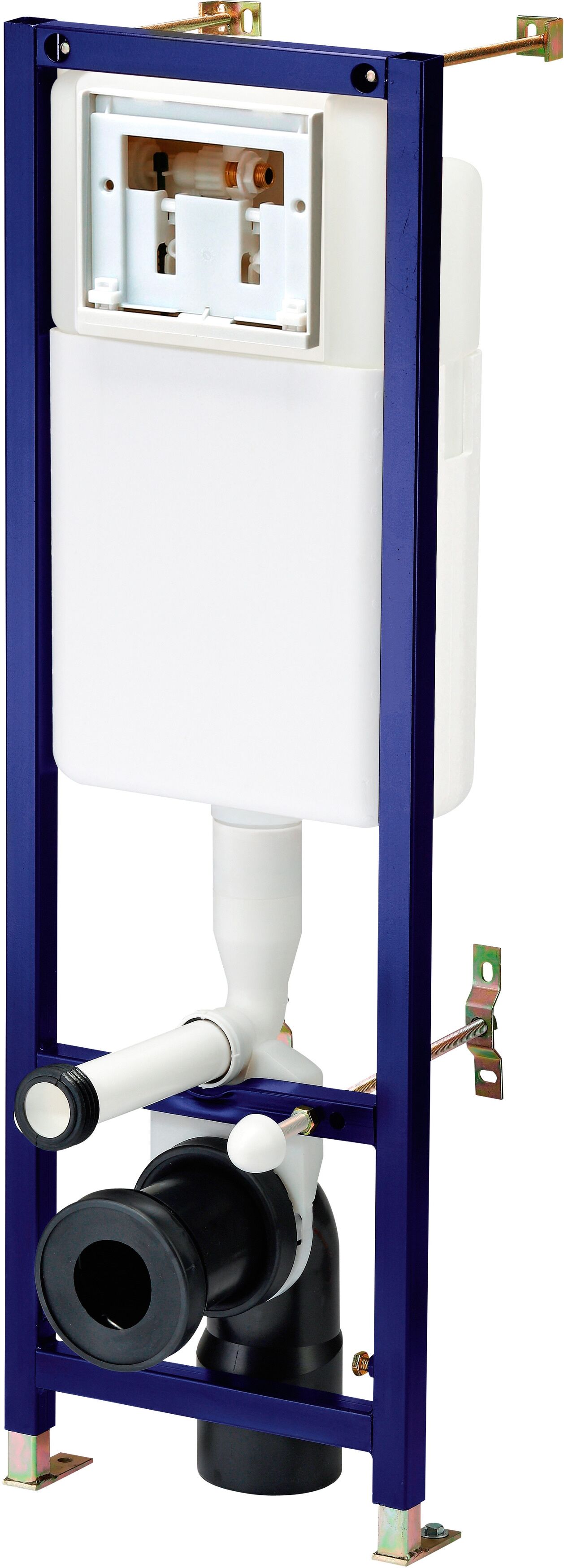 Wand-WC-Befestigung CORNAT, blau, Metall, Befestigungen