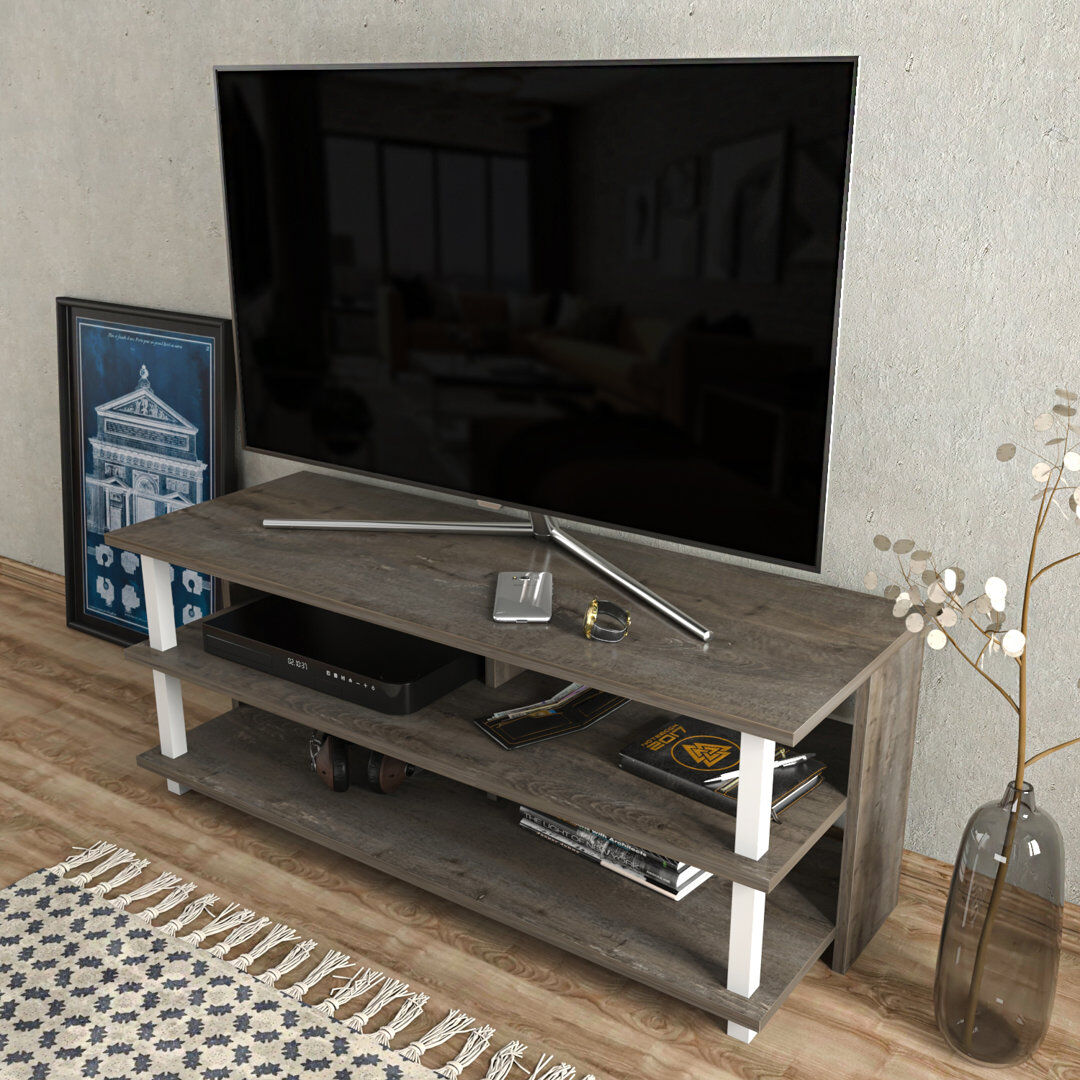 Blue Elephant Pueblo TV Stand for TVs up to 50" White/Dark Oak 50"