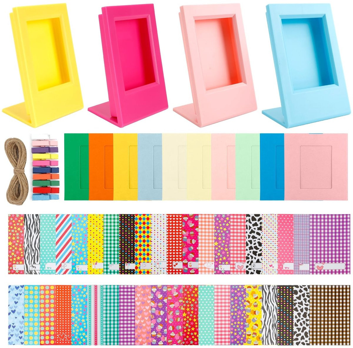 Solidchoice Mini Fotolijst Set met Stickers