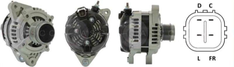 CASCO CAL40495AS Lichtmaschine Generator LiMa 150A 12V für HYUNDAI ix35 (LM, EL, ELH) für KIA SPORTAGE (SL)