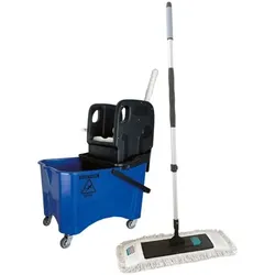 ARCORA Reinigungswagen-Set »KIM PLUS 30« blau 4 Teile blau, 50x80x38 cm