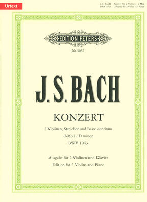 Edition Peters Bach Violinkonzert BWV 1043