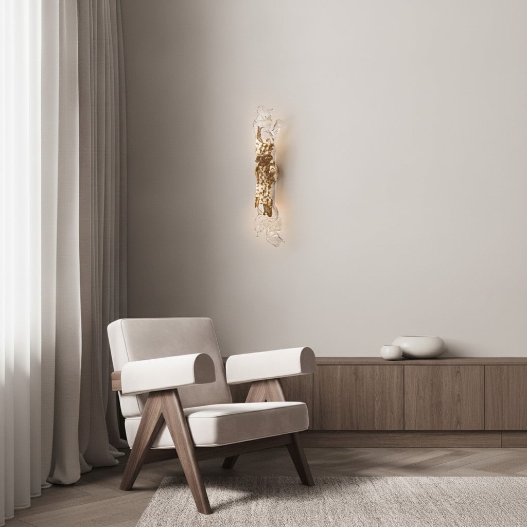 Lyora Gouden wandlamp met helder glas
