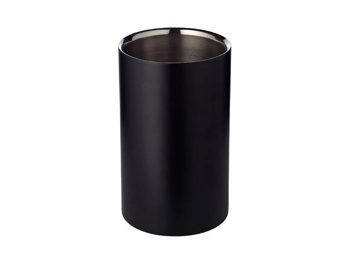 Premium Weinkühler „Pearl“ aus Edelstahl Schwarz EDZARD