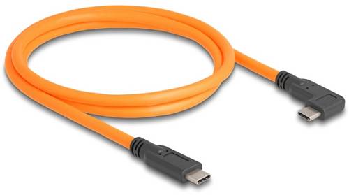 Delock USB-C Kabel USB-C Stecker, USB-C Stecker 1.00m Orange 87961