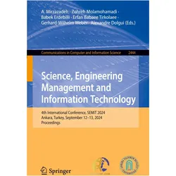 Science, Engineering Management and Information Technology, Fachbücher von A. Mirzazadeh, Zohreh Molamohamadi, Erfan Babaee Tirkolaee, Alexandre Dolgui, Babek Erdebilli, Gerhard-Wilhelm Weber