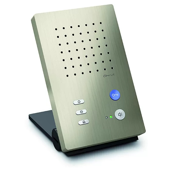 Audio Innenstation zum Freisprechen Serie Carus ADAPTO, Tischgerät champagner TCS CAI1010-0152