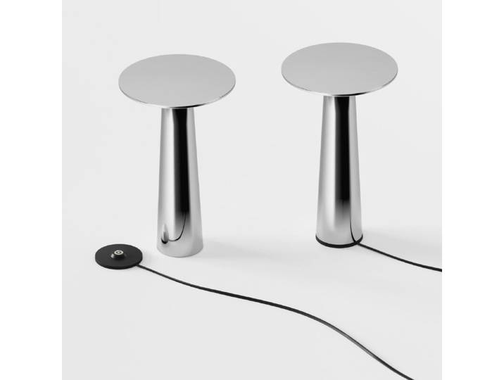 IP44.de Akku-Tischleuchte lix inkl. charging base, Pilzform, Dim