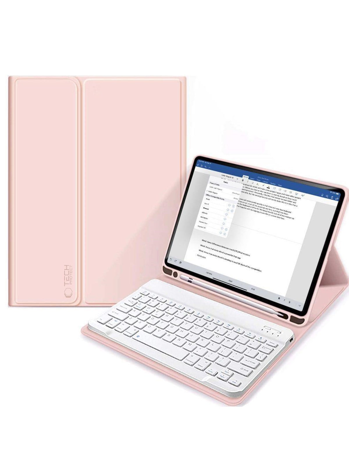 Tech-Protect SC Pen + Keyboard Case with Keyboard for iPad 10.9" 2022 - Pink (US International)