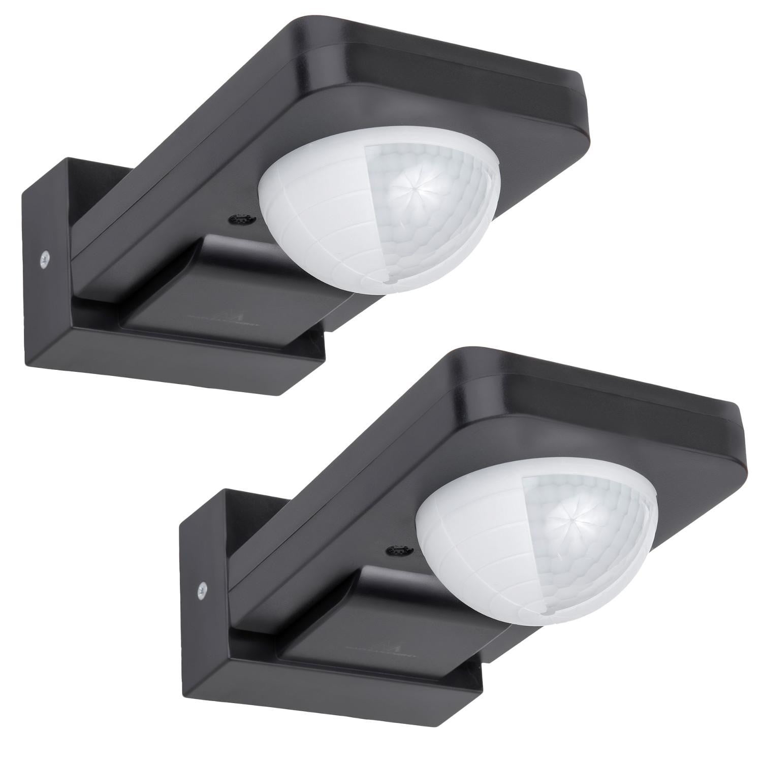 Maclean MCE243 PIR-bewegingsmelder, infrarood, IP65, max. 2000W, grijs (2 stuks)