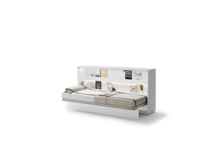 Lit escamotable horizontal avec LED mécanisme d'ouverture pneumatique – SMART