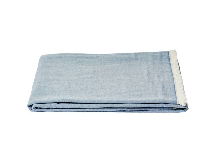 Journey Living Strandtuch 90x160 dusty blue/off white - Farbe: blau - Material: Baumwolle - 832