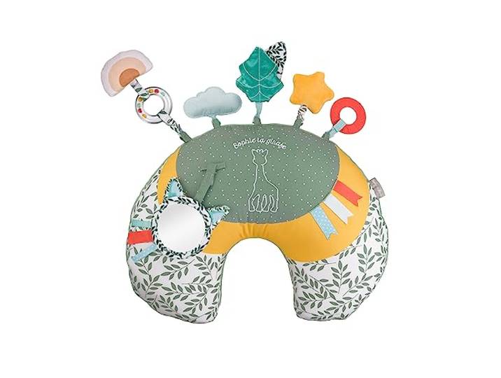 Vulli Sophie la girafe Baby Spielkissen Spielhörnchen 0M+ mit Rassel und Knisterpapier