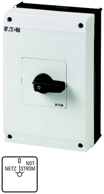 Eaton Commutateur réseau-0-secours 4p. 63A, 22KW, IP65 T5B-4-8902/I4 (207237)