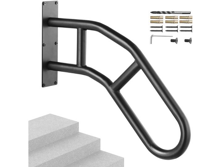 VEVOR 1x Reling Trapleuning Leuning Trap 73\,7cm Wandmontage 1-3 Treden