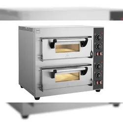 METRO PROFESSIONAL Pizzaofen GPO11402, 63 x 62.6 x 59 cm, 2 Schichten, silber