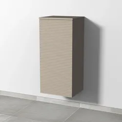 Sanipa Mittelschrank „3way“ Struktur 400 × 850 × 345 mm Anschlag links, in Sandgrau (matt), Anschlag links