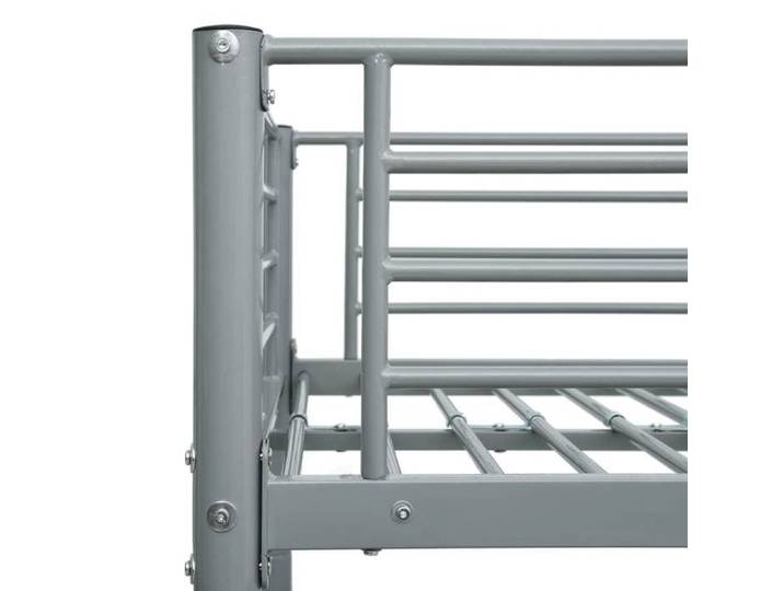 Maison Soldes Lit Adulte/Sommier à lattes Gris Lit superposé - sans matelas - gris métal 90x200cm Moderne733471