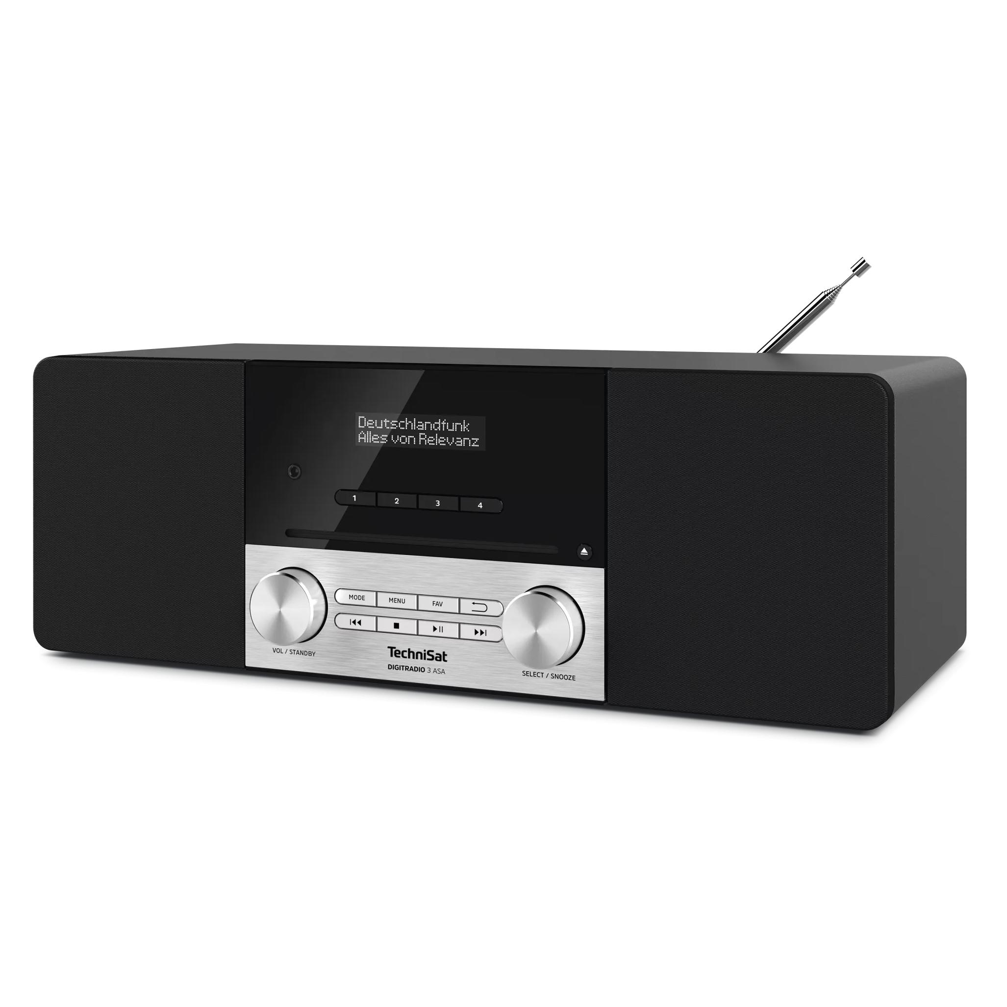 TechniSat DigitRadio 3 ASA schwarz/silber (DAB+, FM, Bluetooth) (0000/3984)