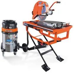 Tischsäge CM42 D (Trockenschnitt) - Set inkl. Staubsauger CV 340 UNO + Diamantscheibe Pro Universal Silencio Dry Ø400 × 25,4 mm