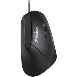 Perixx Vertikal Perimice-515 II Ergonomische Maus USB Optisch Schwarz 6 Tasten 1600 dpi Ergonomisch 11534