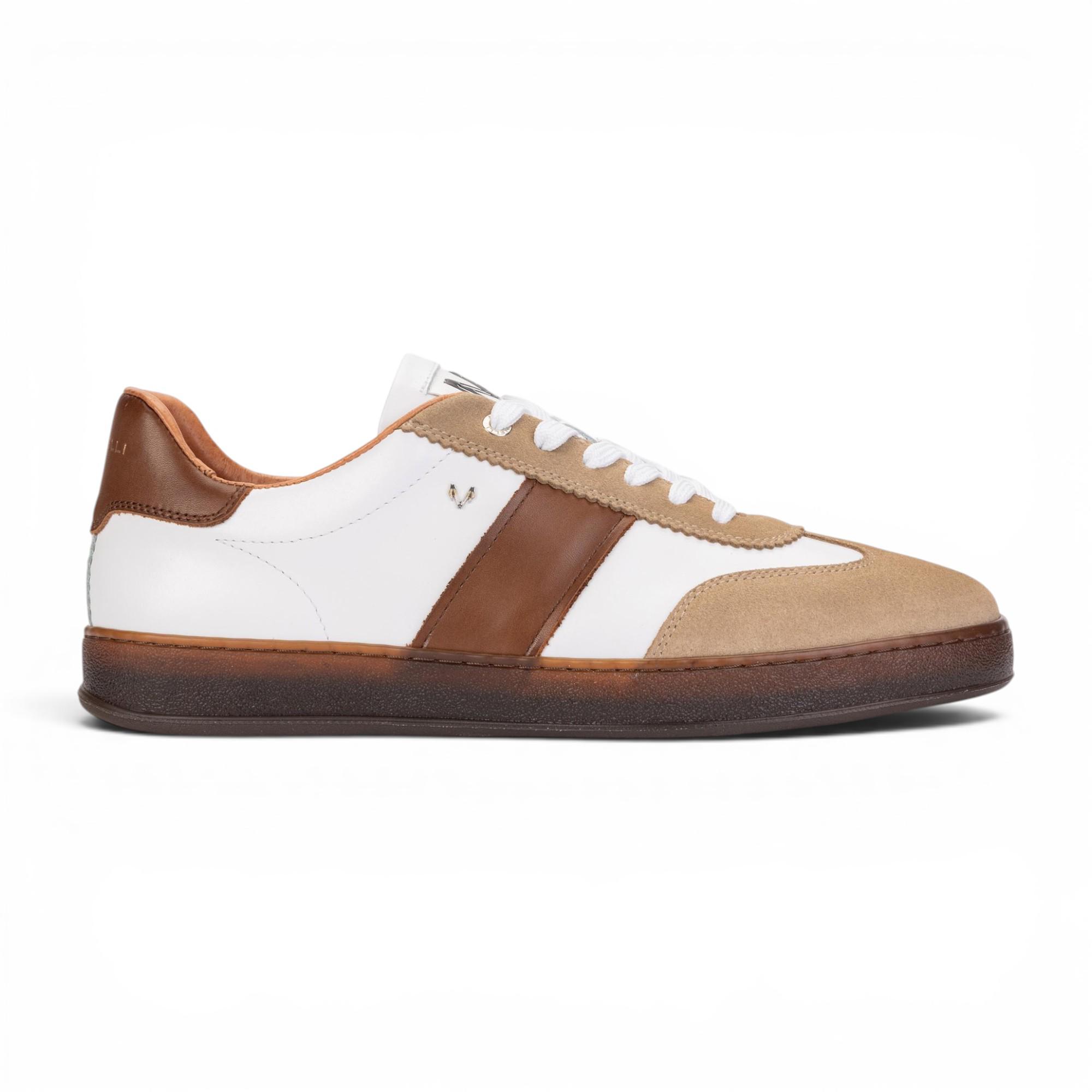 Martinelli Herren Braune Ledersneakers Trainerschuhe – Seaford