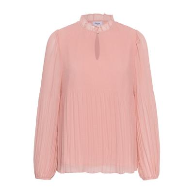 Langarmbluse SAINT TROPEZ "Saint Tropez Bluse langarm UlaiaSZ", Damen, Gr. L, pink (party rose), Blusen