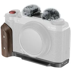 SmallRig L-Winkel mit Holzgriff für X-M5 (Griff), Video Zubehör, Braun, Schwarz