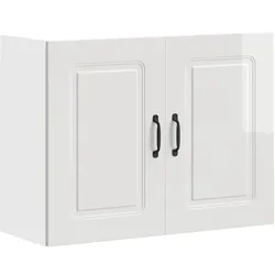 vidaXL Küchen-Hängeschrank Kalmar Hochglanz-Weiß Holzwerkstoff