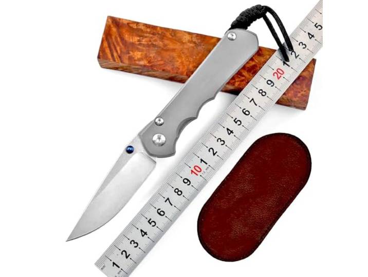 Joa Taschenmesser Titan klappmesser Stahl Klein Tanto EDC mit Axislock einhandmesser,slim,flipper,Robust,leicht,Jagdmesser,praktisch taktisches messer,mit clip,geschenk für männer
