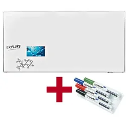Legamaster Aktion: Whiteboard »PREMIUM PLUS« 7-P101076 emailliert, 240 x 120 cm + GRATIS 4 weiß