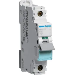 Hager NBN116 Leitungsschutzschalter 1polig 10kA/15kA B-16A 1M