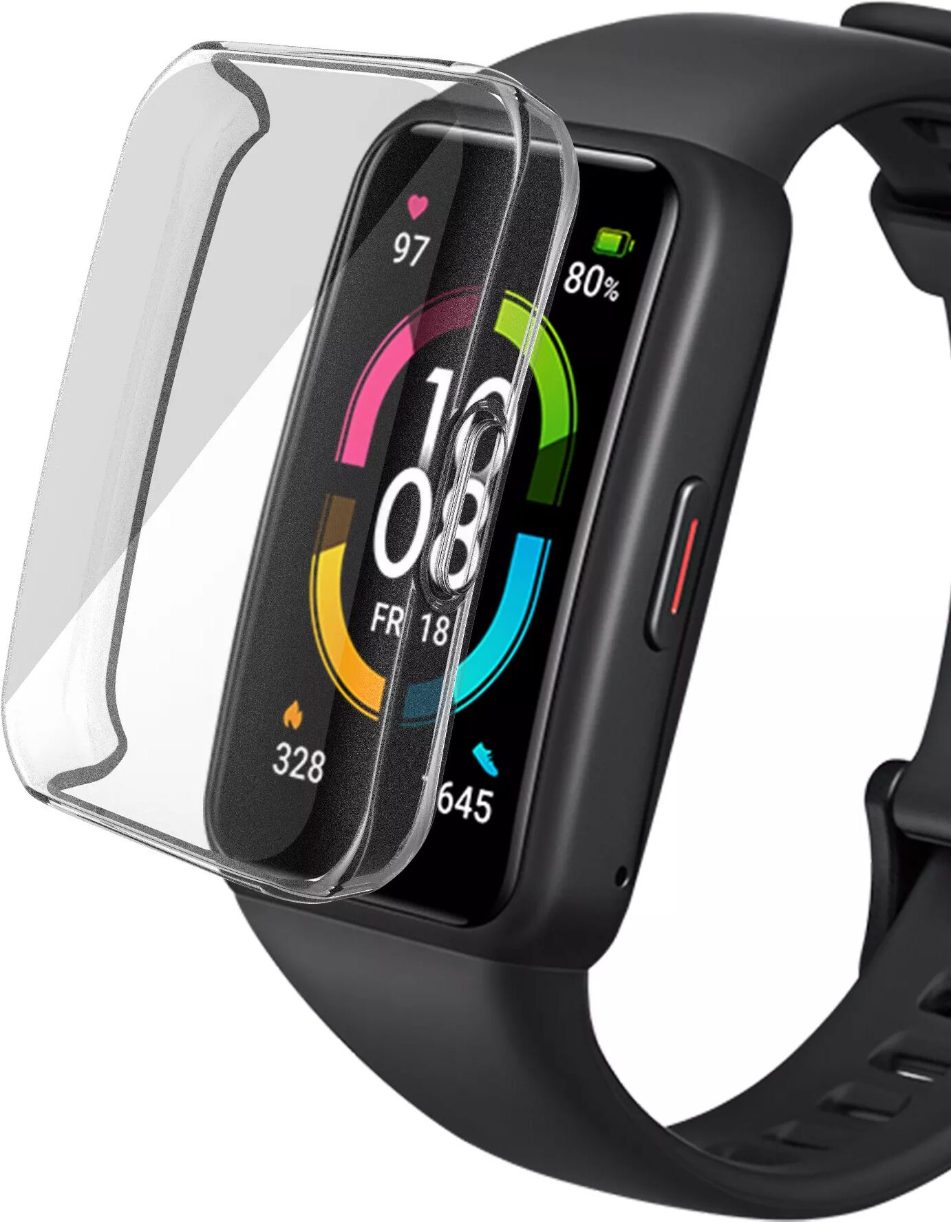 INF Huawei Band 6 / Honor 6 Uhrengehäuse Transparent
