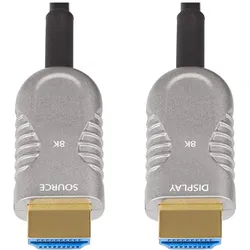StarTech com 8K-A-100F-HDMI-CABLE, 30,4 m, HDMI Typ A (Standard), HDMI Typ A (Standard), 48 Gbit/s (30.40 m), Videokabel, Silber, Schwarz