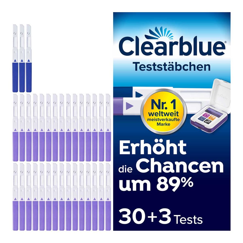 WICK Pharma - Zweigniederlassung der Procter & Gam Clearblue Fertilitätsmonitor Teststäbchen 30+3 18224697