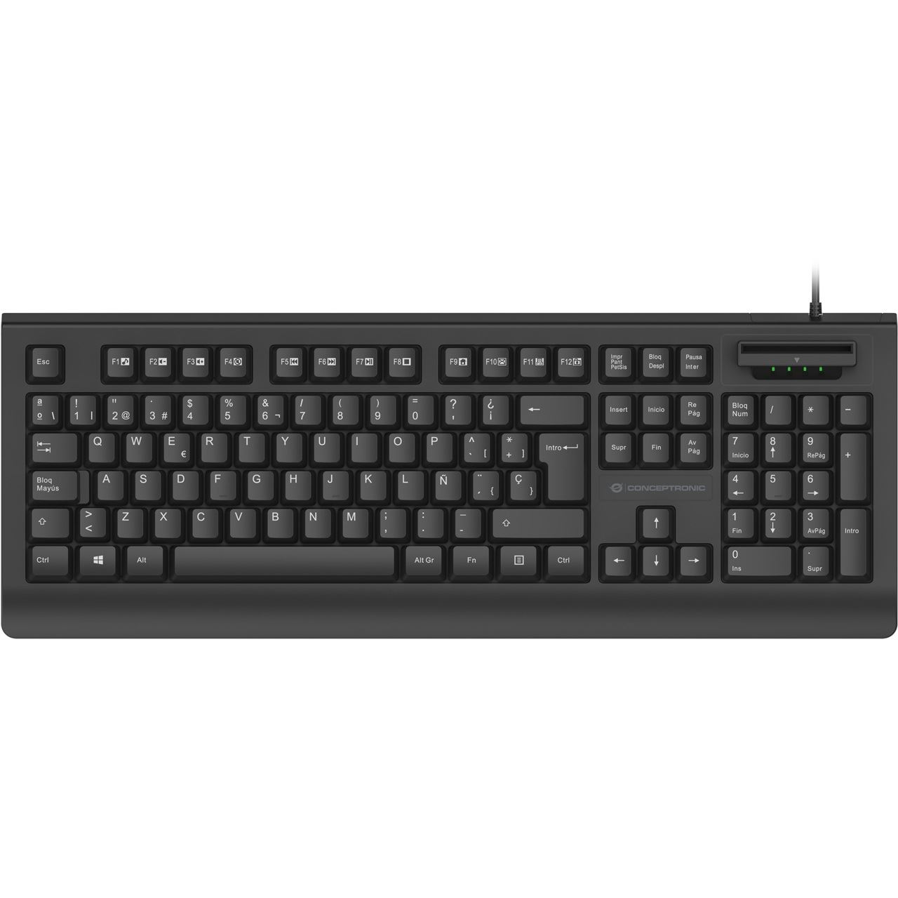 Conceptronic KAYNE01ES USB Spanisch schwarz (kabelgebunden)