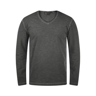 Langarmshirt SOLID "Langarmshirt SDCornelio", Herren, Gr. M, schwarz, Obermaterial: 100% Baumwolle CO., Shirts Langarmshirt