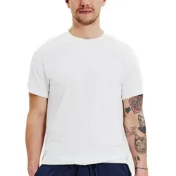 Bread and Boxers Light Weight Tee Weiß Ökologische Baumwolle Medium Herren