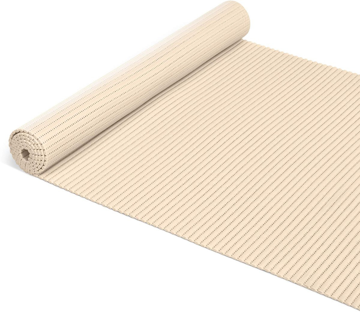 Ibenzoa Zachte antislip badmat voor badkamer en keuken, crèmekleurig, 65 x 180 cm