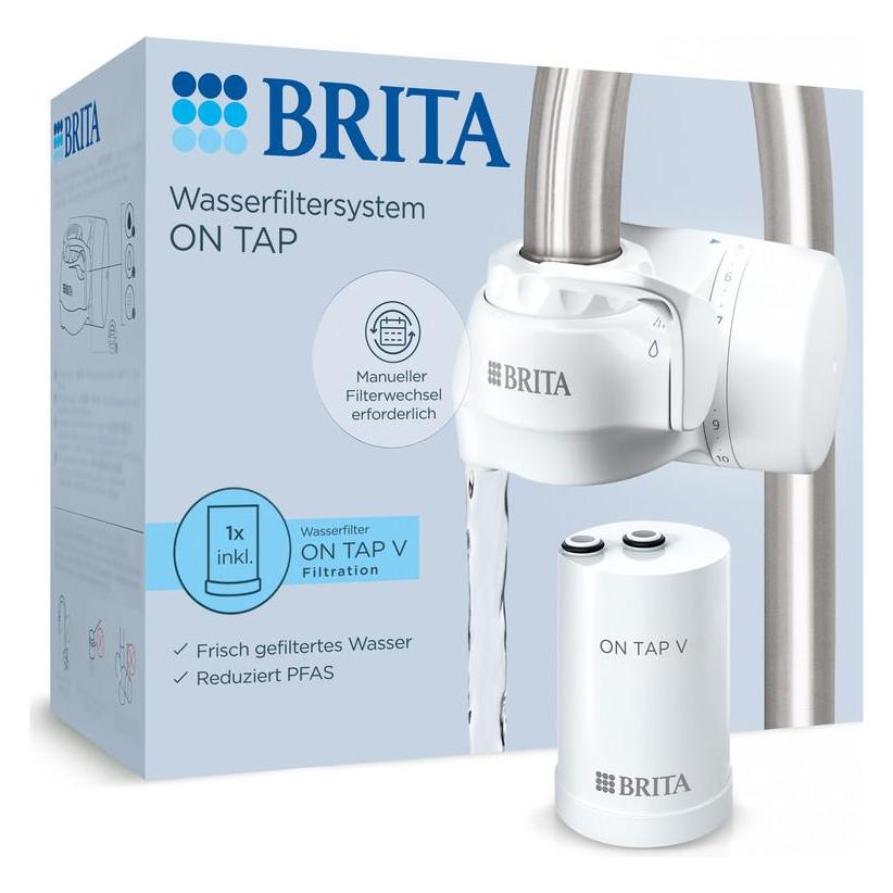 Brita ON TAP Wasserfilter für Wasserhahn inkl. 1 Filterkartusche (1052066)