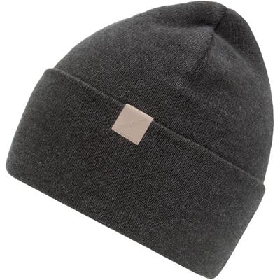 Beanie CHILLOUTS "Amber Hat", Herren, grau (dunkelgrau), Strick, Obermaterial: 100% Polyester, Mützen Beanie, Stilvolle unisex Beanie für den urbanen Lifestyle
