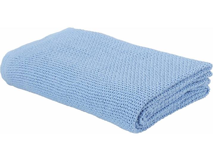 Tagesdecke ESKIMO Summer Dream Ciel, 220 x 240 cm , blau (ciel), B:240cm L:220cm, Baumwolle, Tagesdecken, Tagesdecke