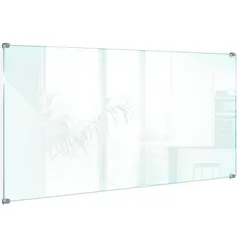 KÜCHENRÜCKWAND 100 x 50 cm Transparente Glasplatte